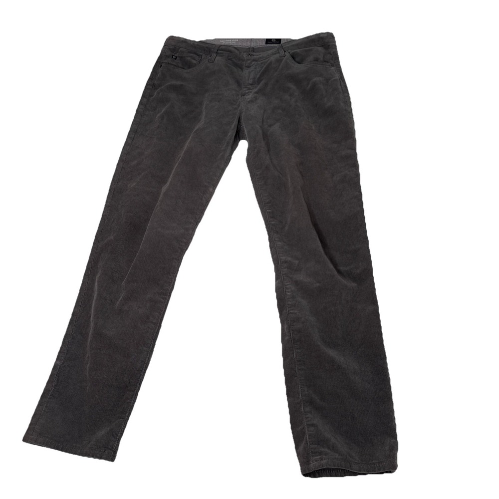 Adriano Goldschmied The Stevie Women's Size 31 Gray Slim Straight Corduroy